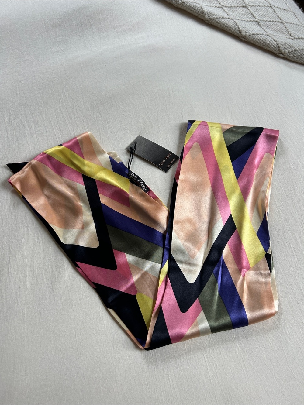 Jully Kang Scarf. Feels like silk. No material tag.